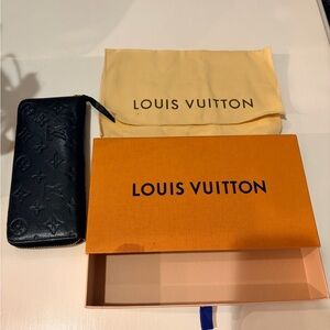 Louis Vuitton Black Embossed Monogram Wallet